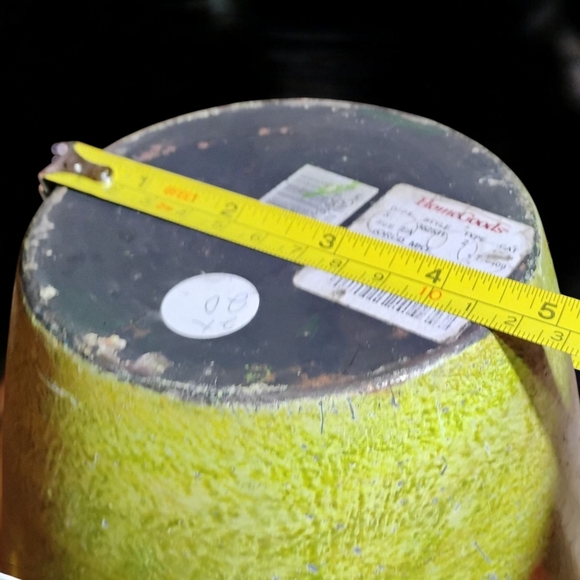 Large Lightweight Green Vase with Distressed Finish - 2' Tall - Picture 8 of 13